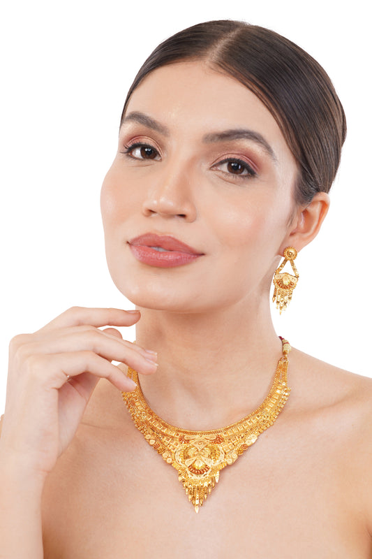 1 Gram GOLD PLATED Necklace Set