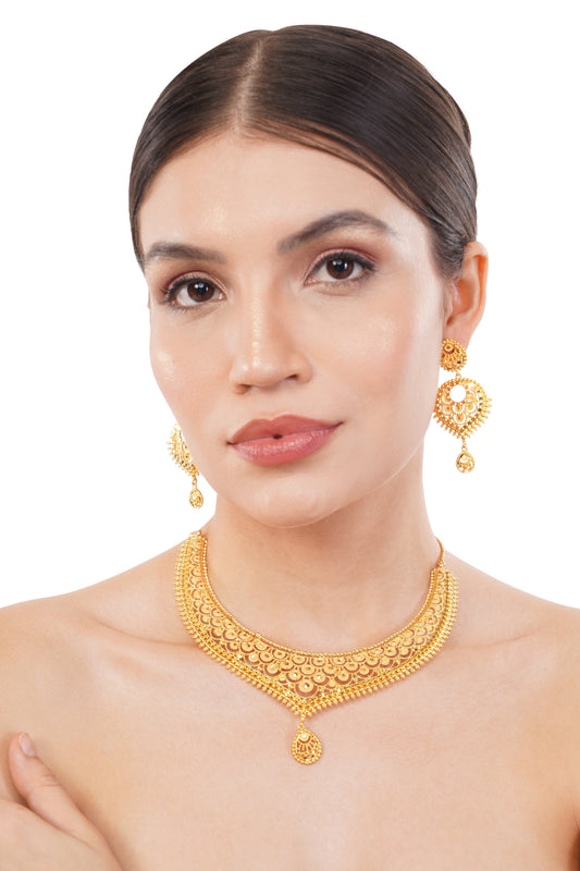 1 Gram GOLD PLATED Necklace Set