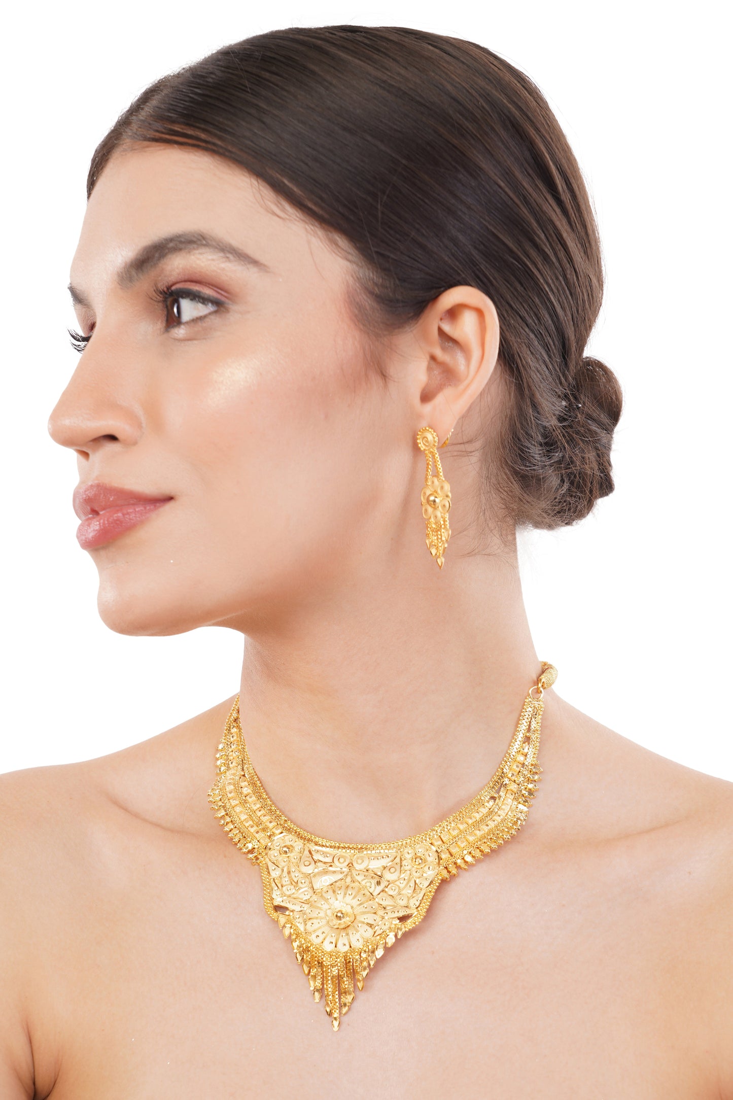 1 Gram GOLD PLATED Necklace Set