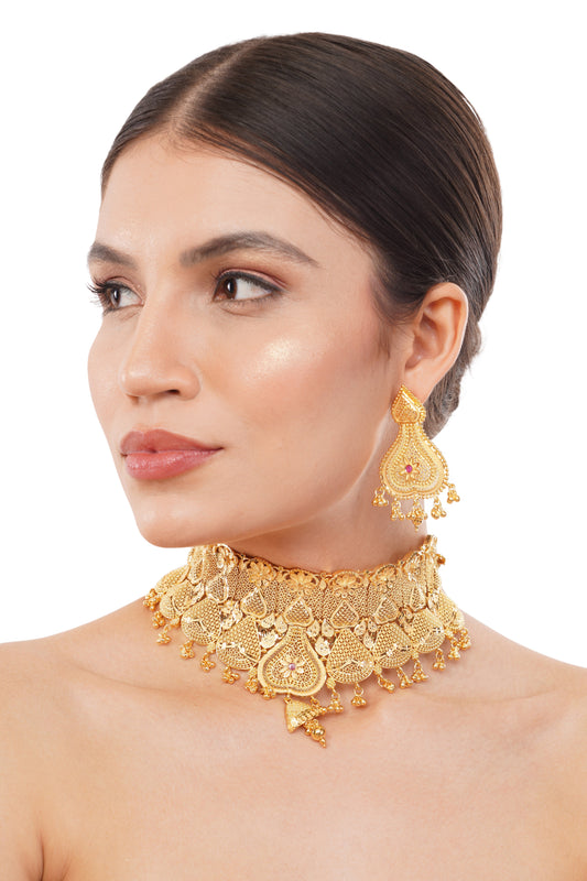 1 Gram GOLD PLATED Necklace Set