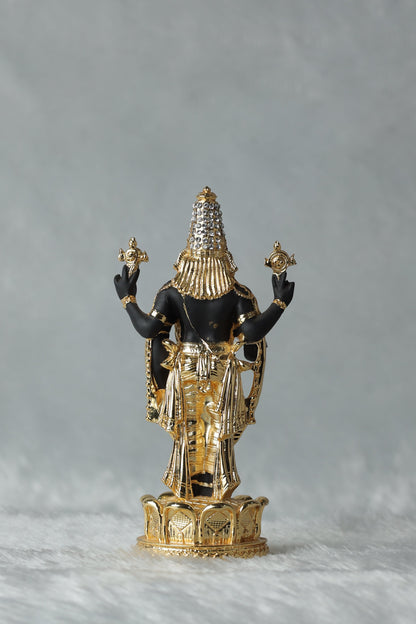 Gold Plated Lord Tirupati Balaji with Diamond work