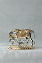 Gold and Silver plated Kamdhenu cow calf