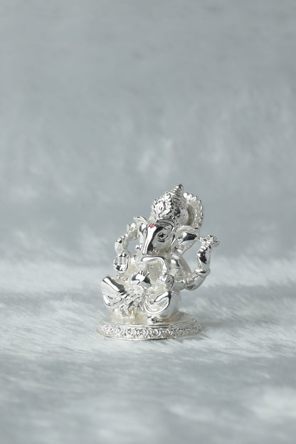 Silver plated Ganpati